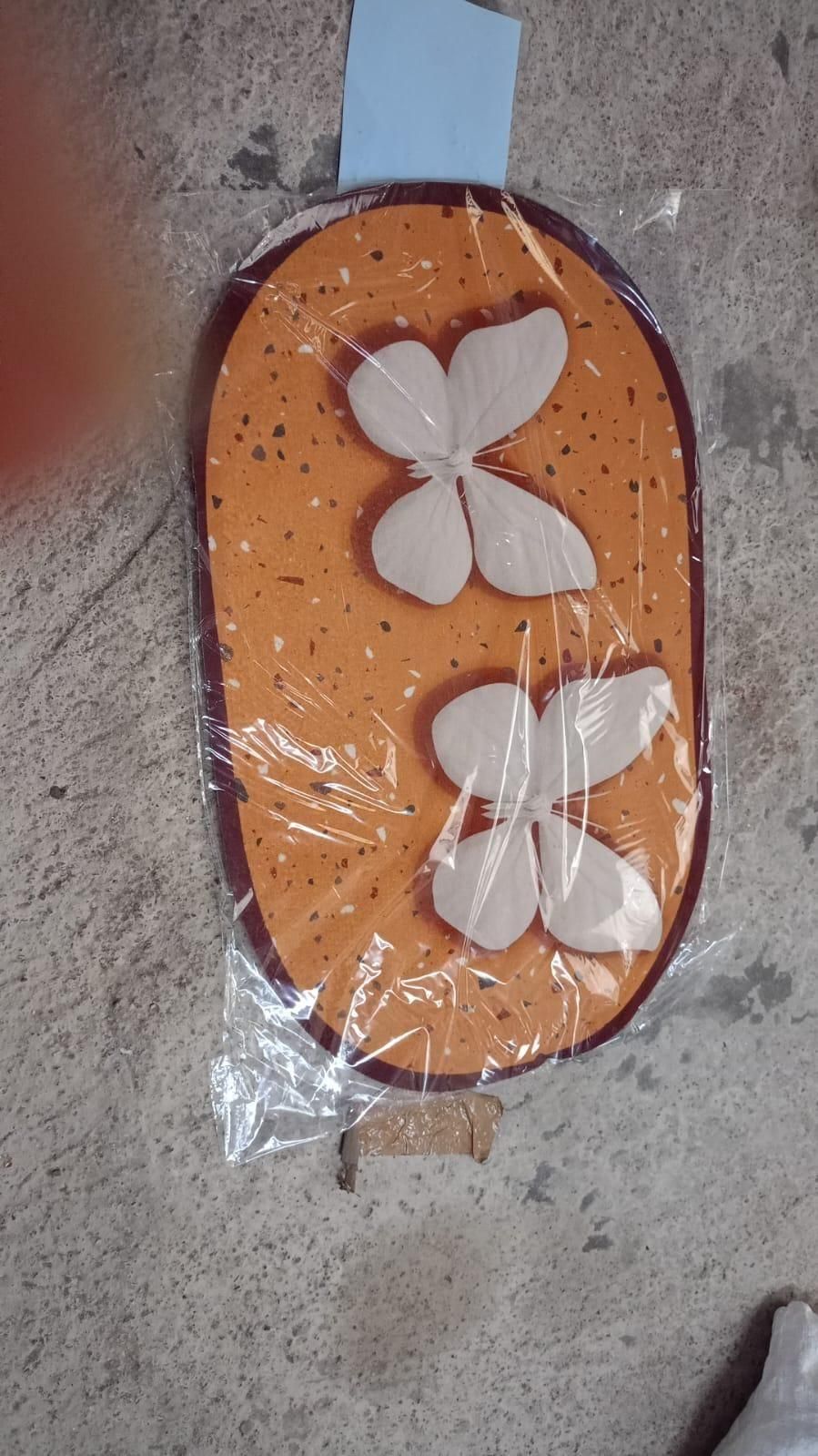 Butterfly Rugs Multi-purpose Quick-Drying Bathroom Mat Living Room (Pack of 2)